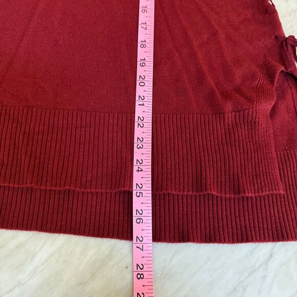 DG2 by Diane Gilman Lux Touch Turtleneck Sweater with Lace-Up Sides size XL NWT - Picture 7 of 7